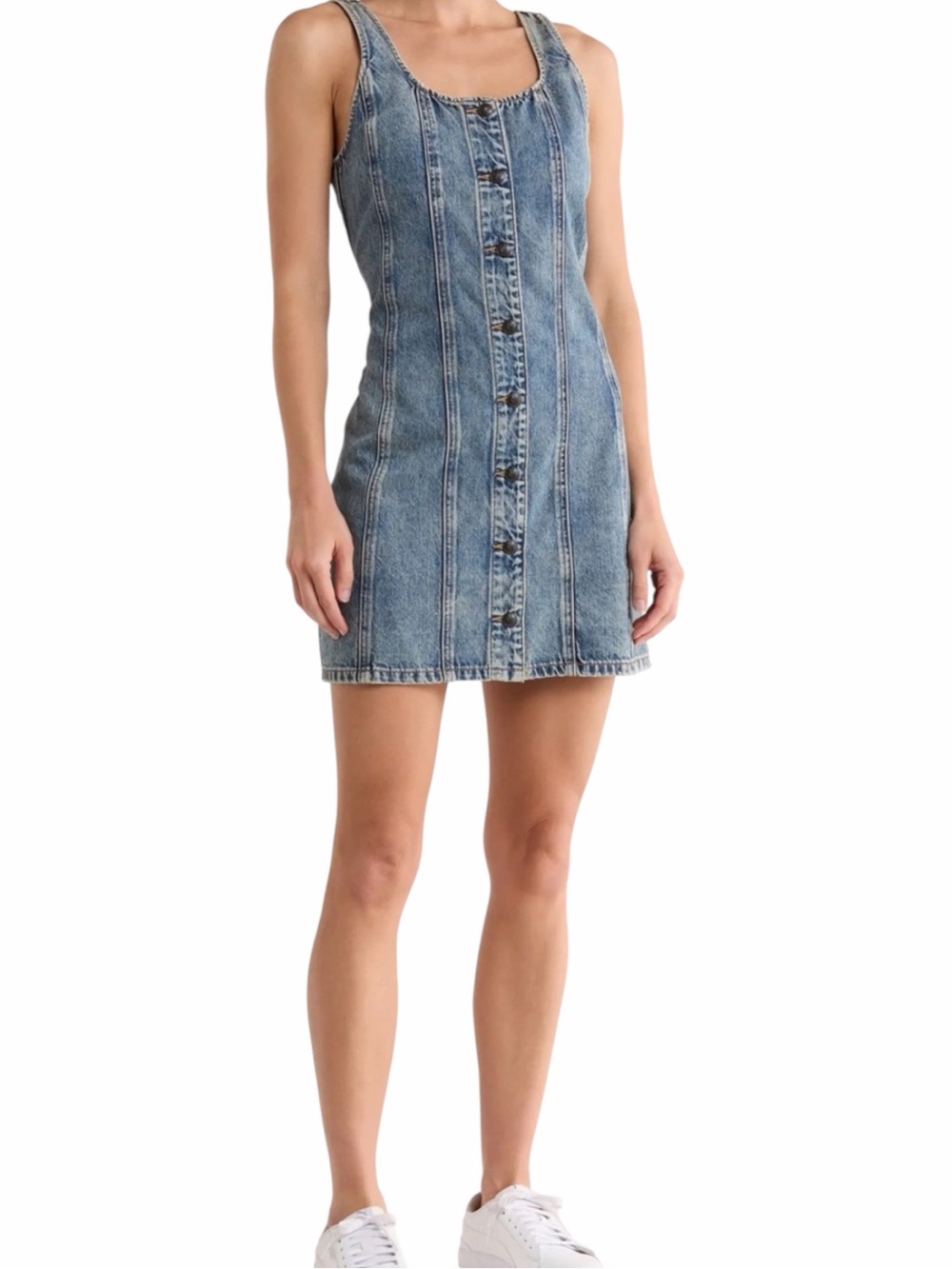 Rag & Bone Denim Button Front Mini Dress Size 2 NWT